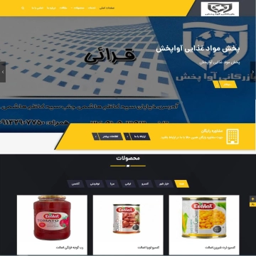 طراحی سایت شرکت آوا پخش