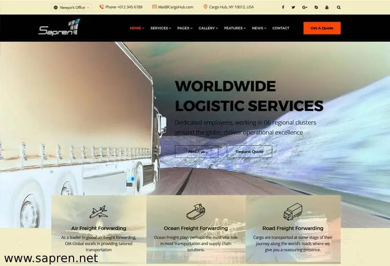 طراحی سایت اتوبار و باربری طراحی سایت اتوبار و باربری