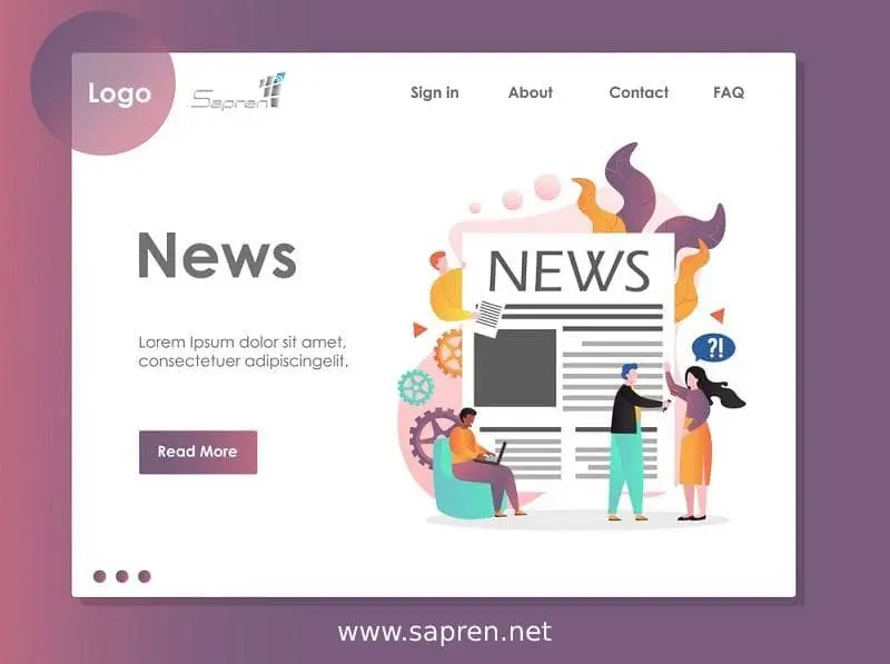 طراحی وب سایت خبری طراحی وب سایت خبری