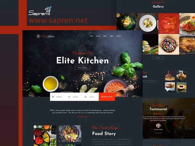 طراحی وب سایت رستوران طراحی وب سایت رستوران